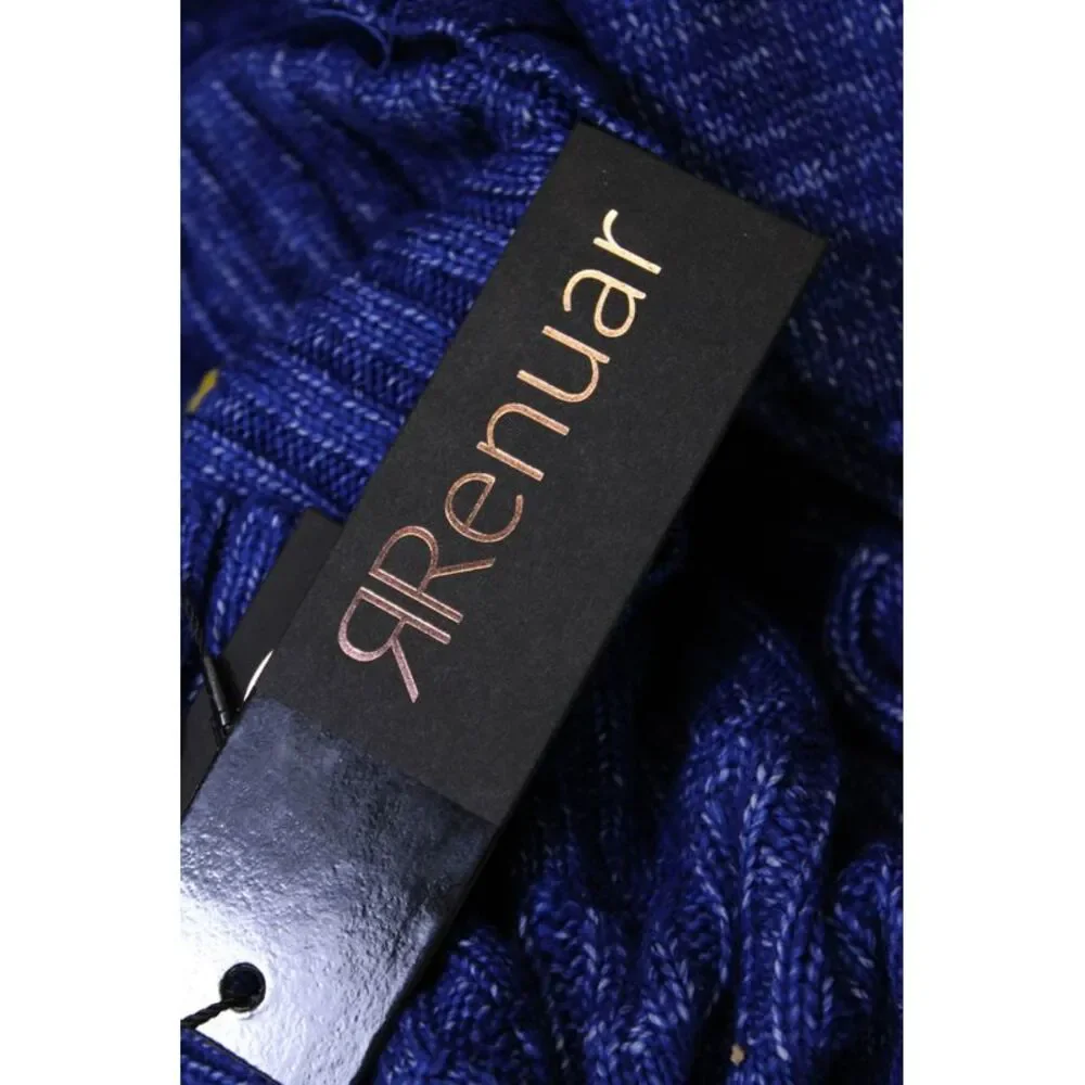 Renuar Womens Long Sleeves Turtleneck Sweater Blue Size Extra Extra Large